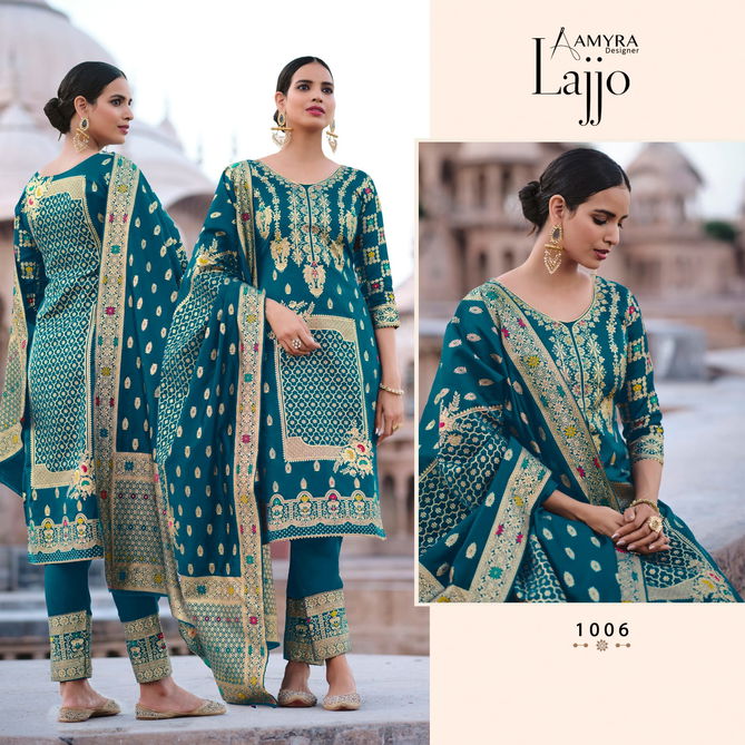 Amyra Lajjao Heavy Designer Wholesale Wedding Salwar Suits